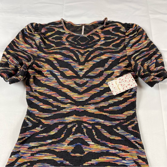 Free People Women’s Mini Dress Bodycon Dark Grey New Size: Small - Picture 4 of 16